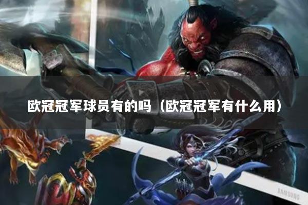 欧冠冠军球员有的吗（欧冠冠军有什么用）