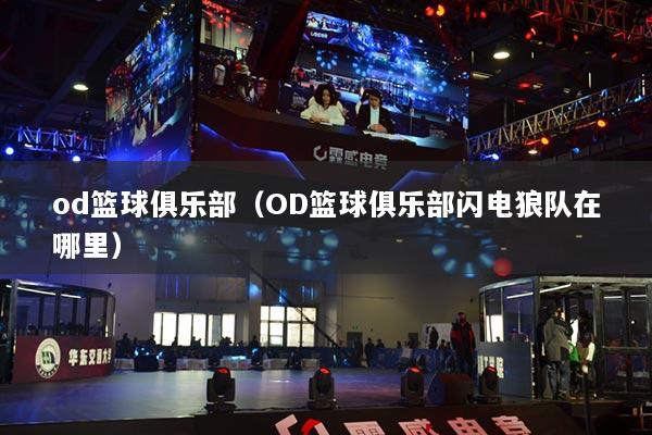 od篮球俱乐部（OD篮球俱乐部闪电狼队在哪里）